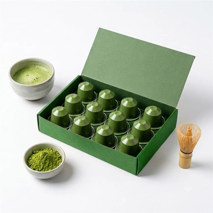 Individualizuotos OEM Instant Matcha miltelių kapsulės Mini puodeliai